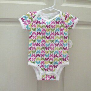 NWT Vera Bradley Baby Newborn RUFFLE BODYSUIT in 0-3 Months Butterfly pattern